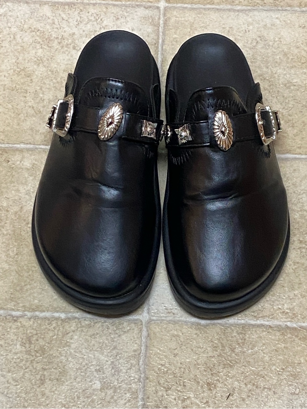 Size 39 Marked Black Shoe Sole Detail